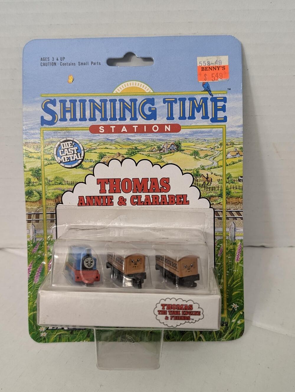 Vintage 1991 ERTL Shining Time Station Miniature Thomas Annie Clarabel Diecast
